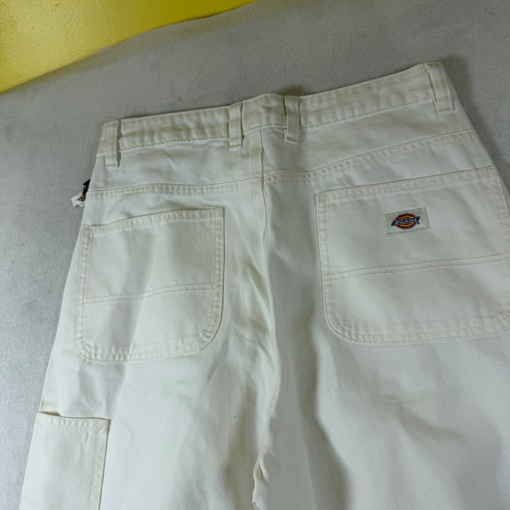 Dickies White Painter Pants Straight Leg High Rise Utility FPR05S2C Womens 14R